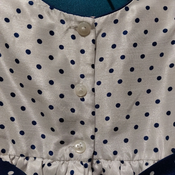 JONA MICHELLE DOT RUFFLE TIE BACK GIRLS FORMAL DRESS - Picture 5 of 8